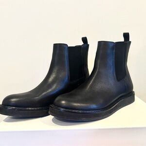 J. Crew Black Refined Leather Chelsea Boots 7.5
